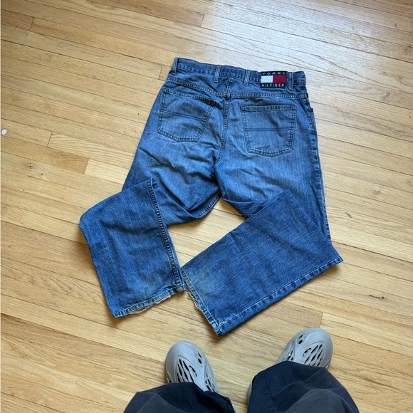 Vintage Tommy Hilfiger Jeans Distressed Jeans 90s 32/30 - Picture 3 of 10